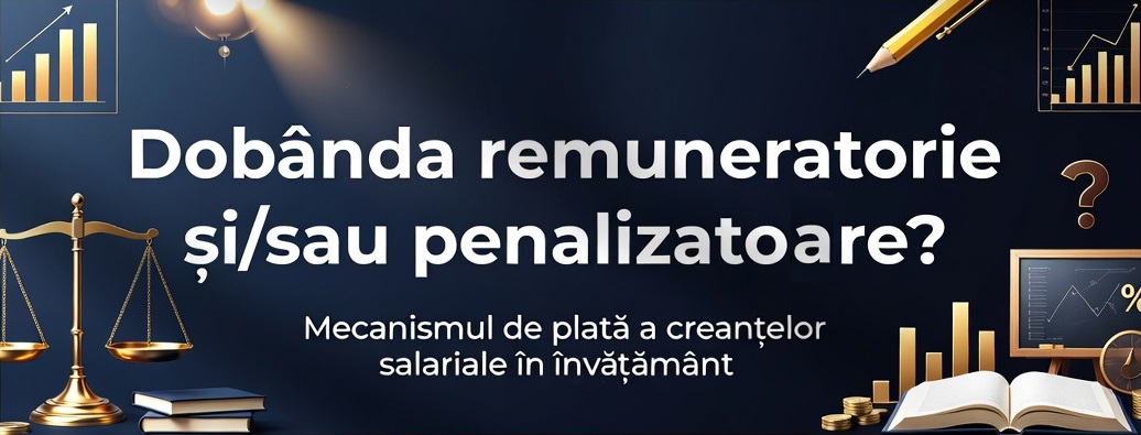 Dobânda remuneratorie și/sau penalizatoare? Mecanismul de plată a creanțelor salariale în învățământ