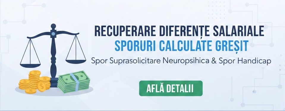Recuperare diferențe salariale spor neuropsihic și handicap
