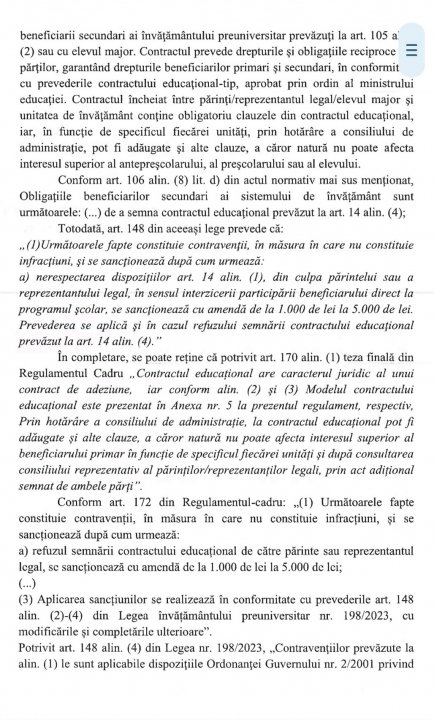 Avocatul poporului s-a sesizat din oficiu în privința contractului educațional ilegal