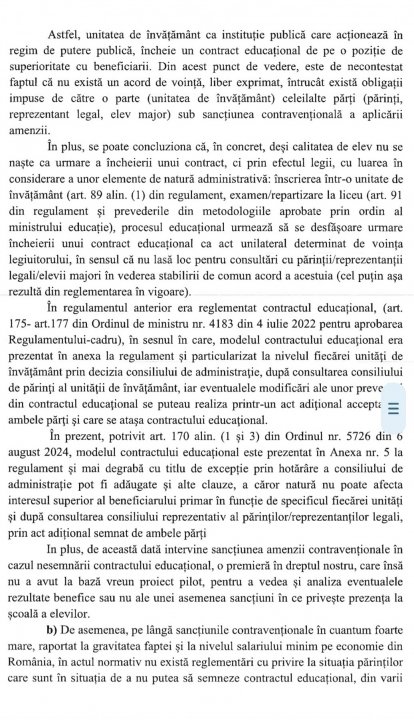 Avocatul poporului s-a sesizat din oficiu în privința contractului educațional ilegal